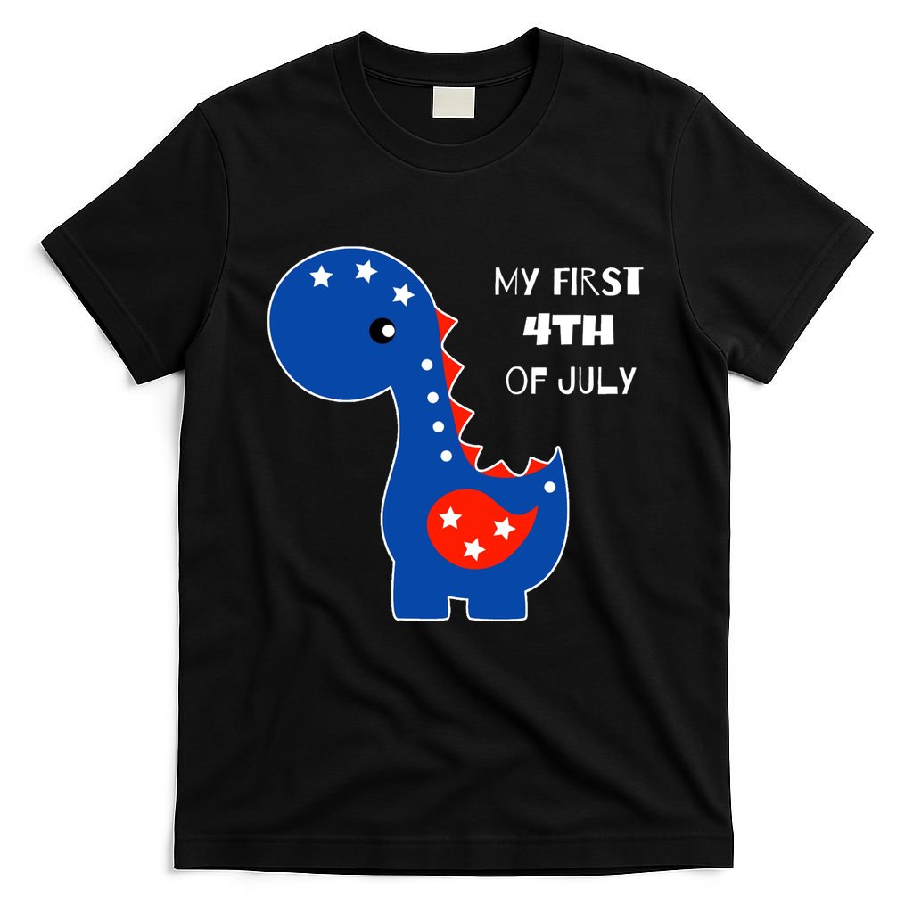 My First 4th of July Cute Dinosaur T-Shirt