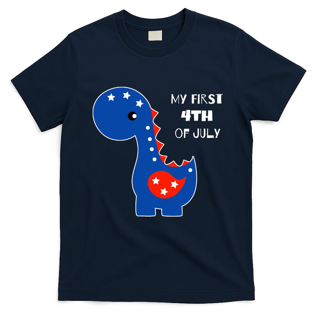 My First 4th of July Cute Dinosaur T-Shirt