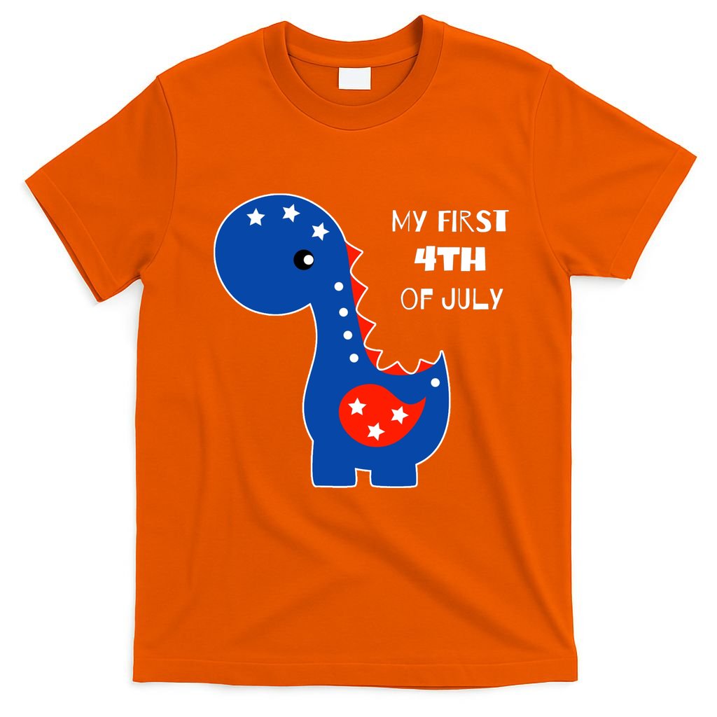 My First 4th of July Cute Dinosaur T-Shirt