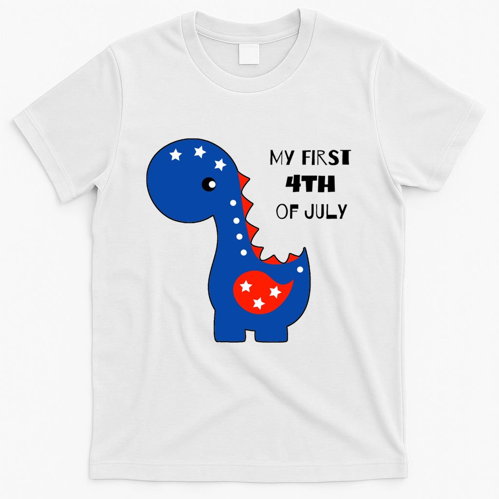 My First 4th of July Cute Dinosaur T-Shirt