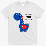 My First 4th of July Cute Dinosaur T-Shirt