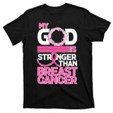 My God Is Stronger Than Breast Cancer Awareness T-Shirt