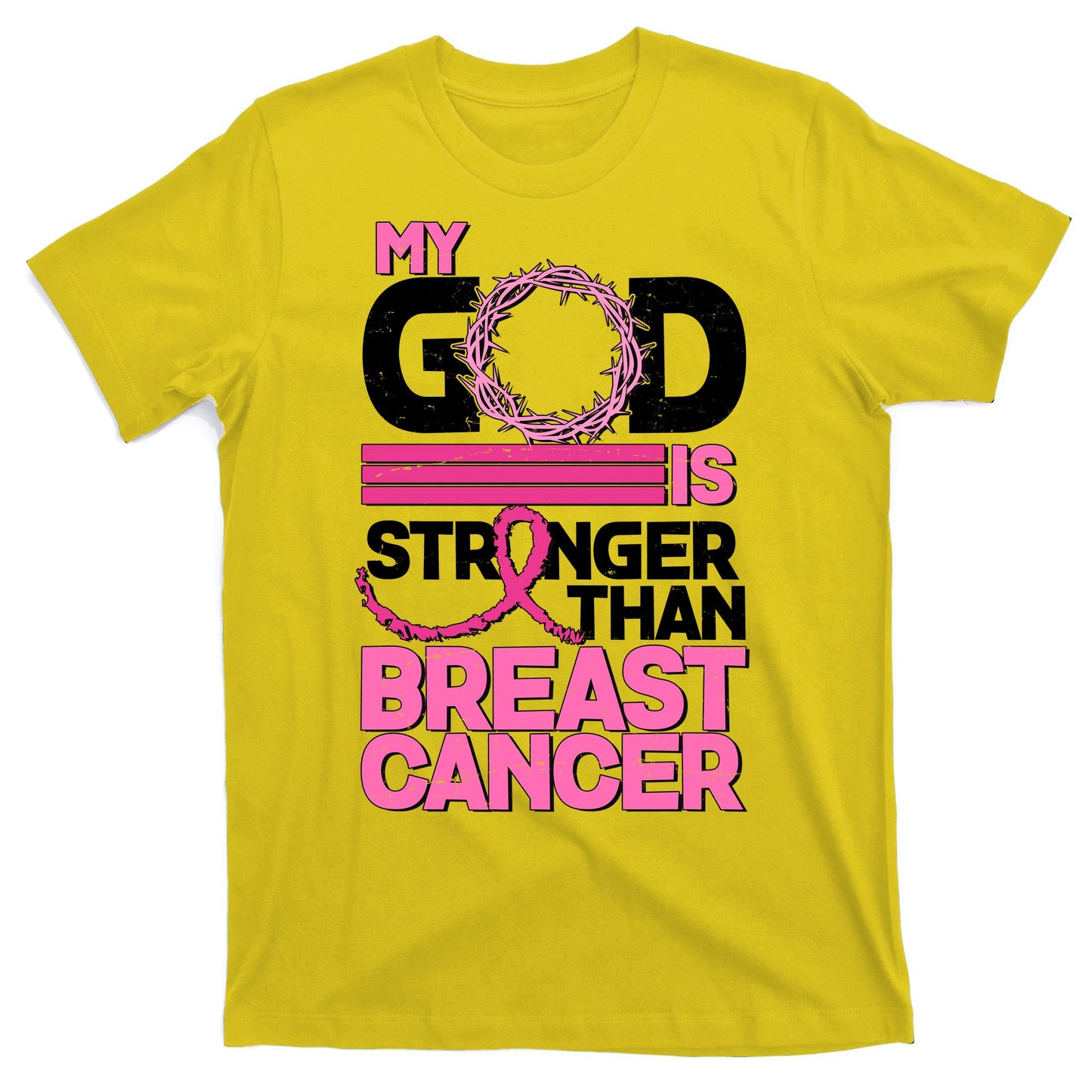 My God Is Stronger Than Breast Cancer Awareness T-Shirt