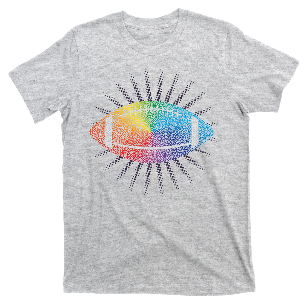 Make Your Mark International Dot Day Rainbow Football T-Shirt