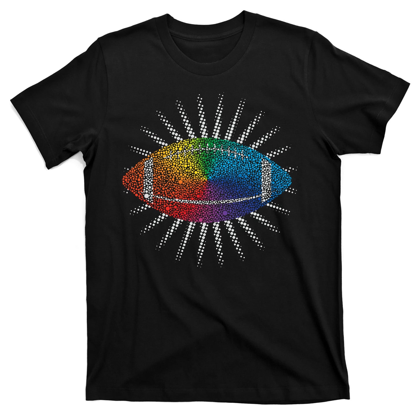 Make Your Mark International Dot Day Rainbow Football T-Shirt