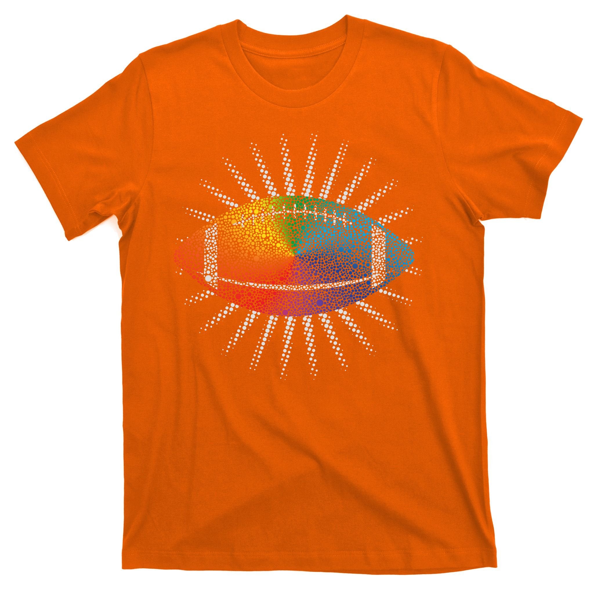 Make Your Mark International Dot Day Rainbow Football T-Shirt