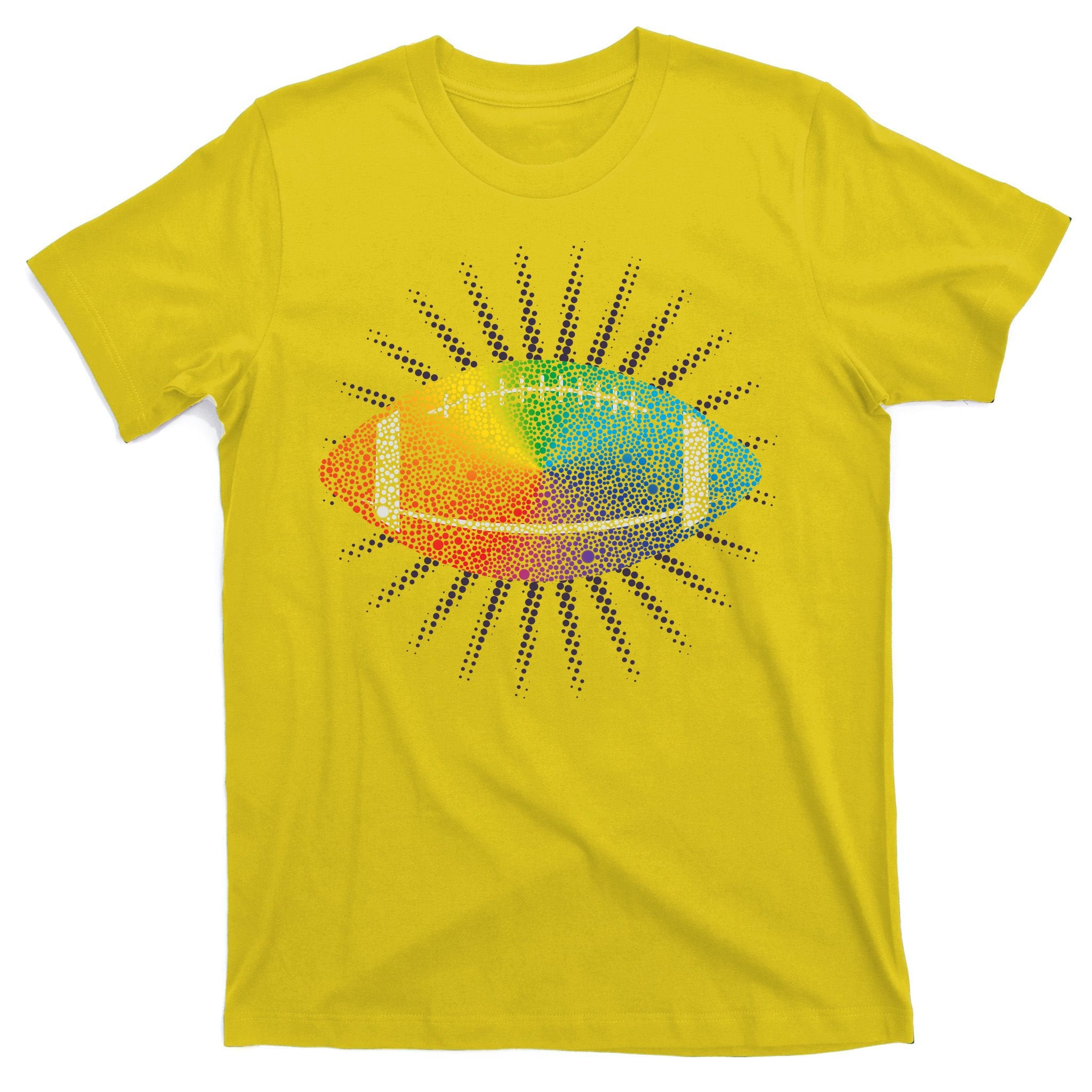 Make Your Mark International Dot Day Rainbow Football T-Shirt