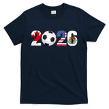 North America 2026 Football | Canada Usa Mexico Soccer T-Shirt