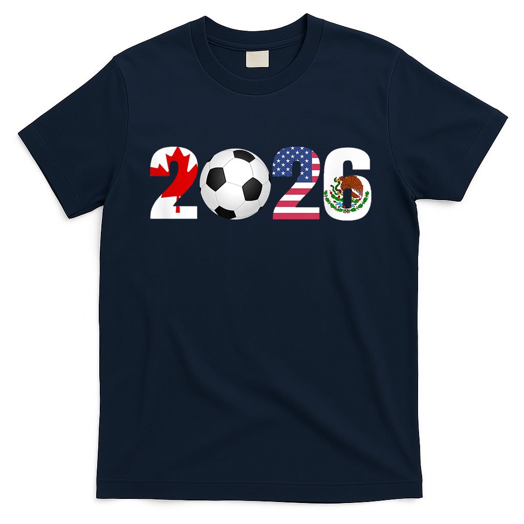 North America 2026 Football | Canada Usa Mexico Soccer T-Shirt