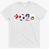 North America 2026 Football | Canada Usa Mexico Soccer T-Shirt