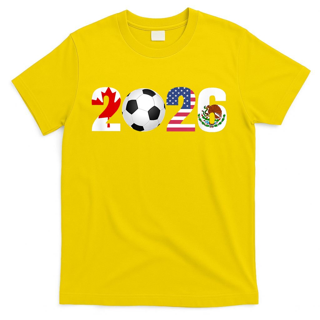 North America 2026 Football | Canada Usa Mexico Soccer T-Shirt