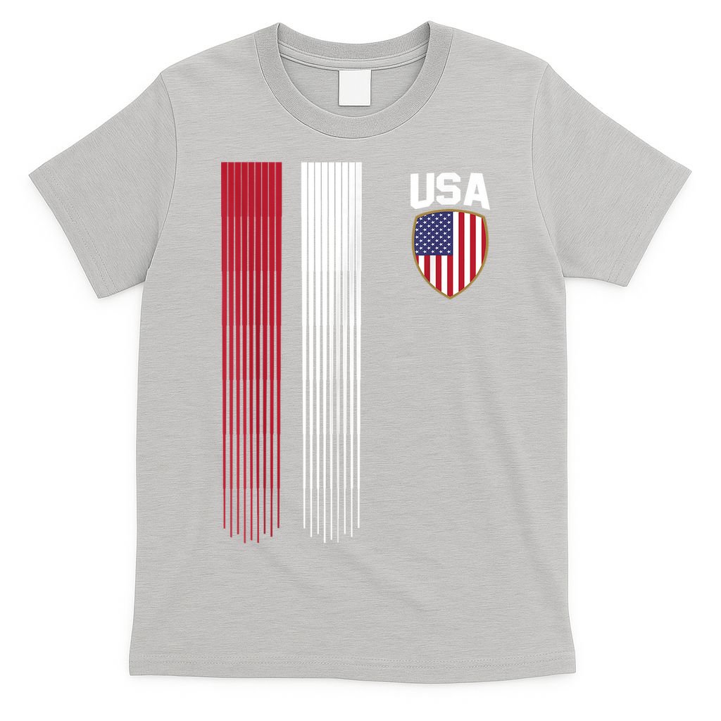 National America Flag USA American Football Fan Soccer Team T-Shirt
