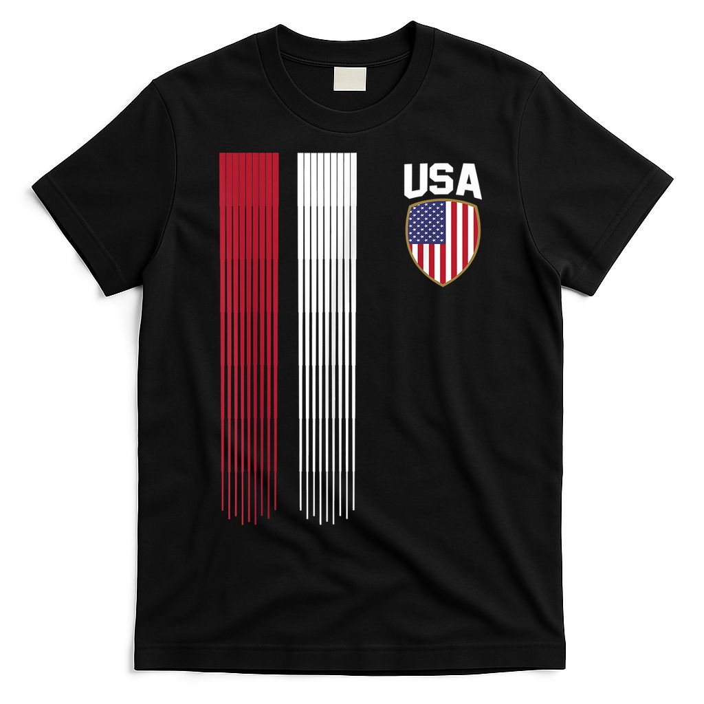 National America Flag USA American Football Fan Soccer Team T-Shirt