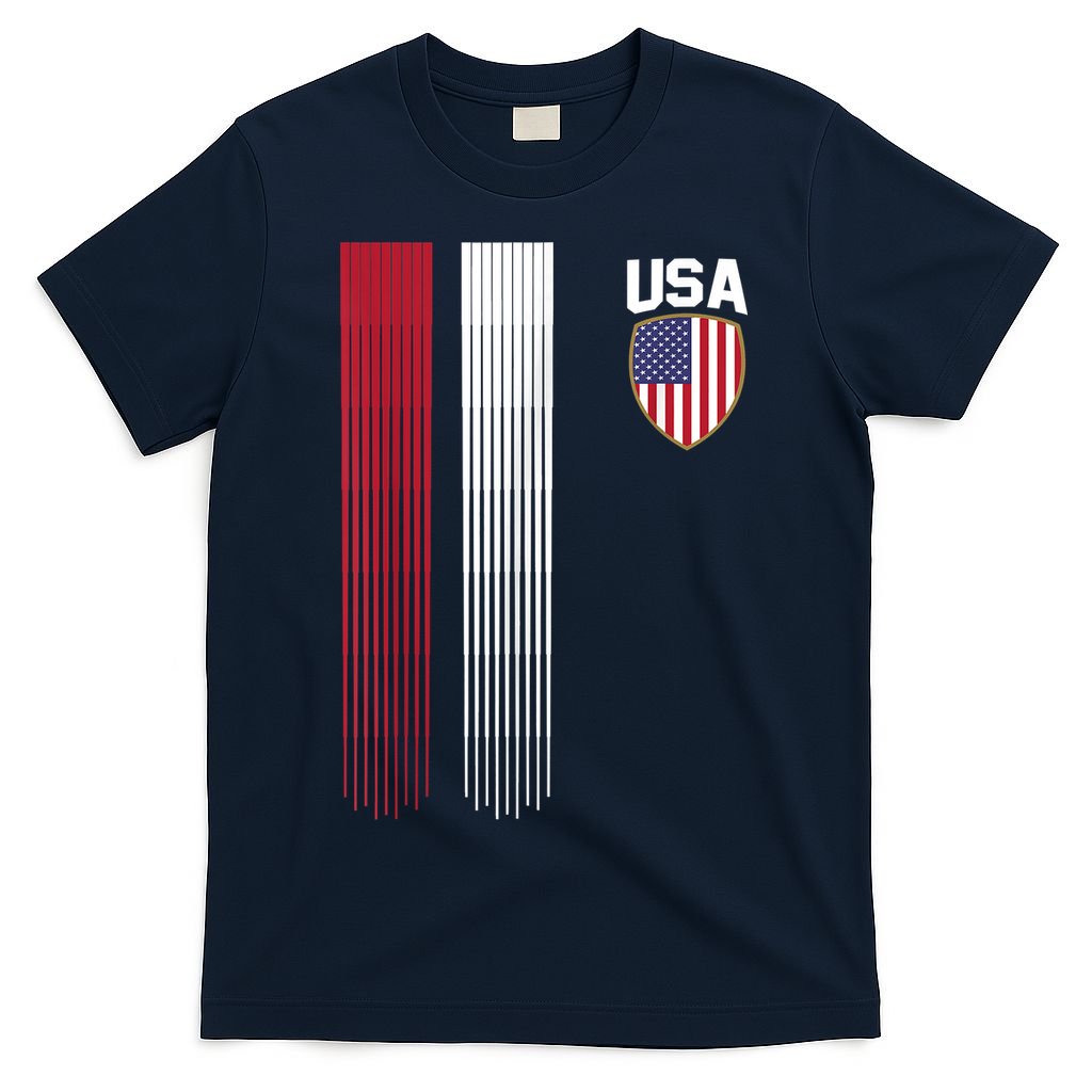 National America Flag USA American Football Fan Soccer Team T-Shirt