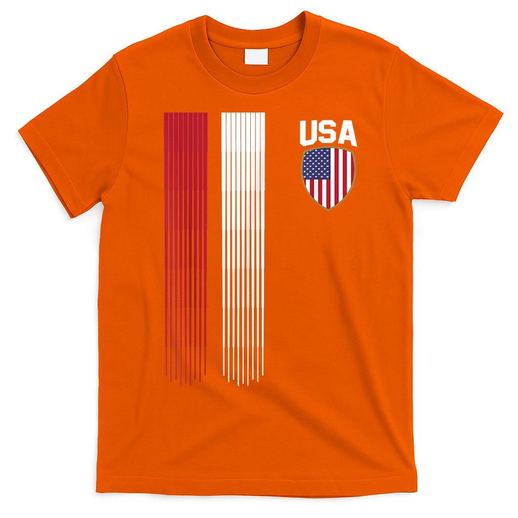 National America Flag USA American Football Fan Soccer Team T-Shirt