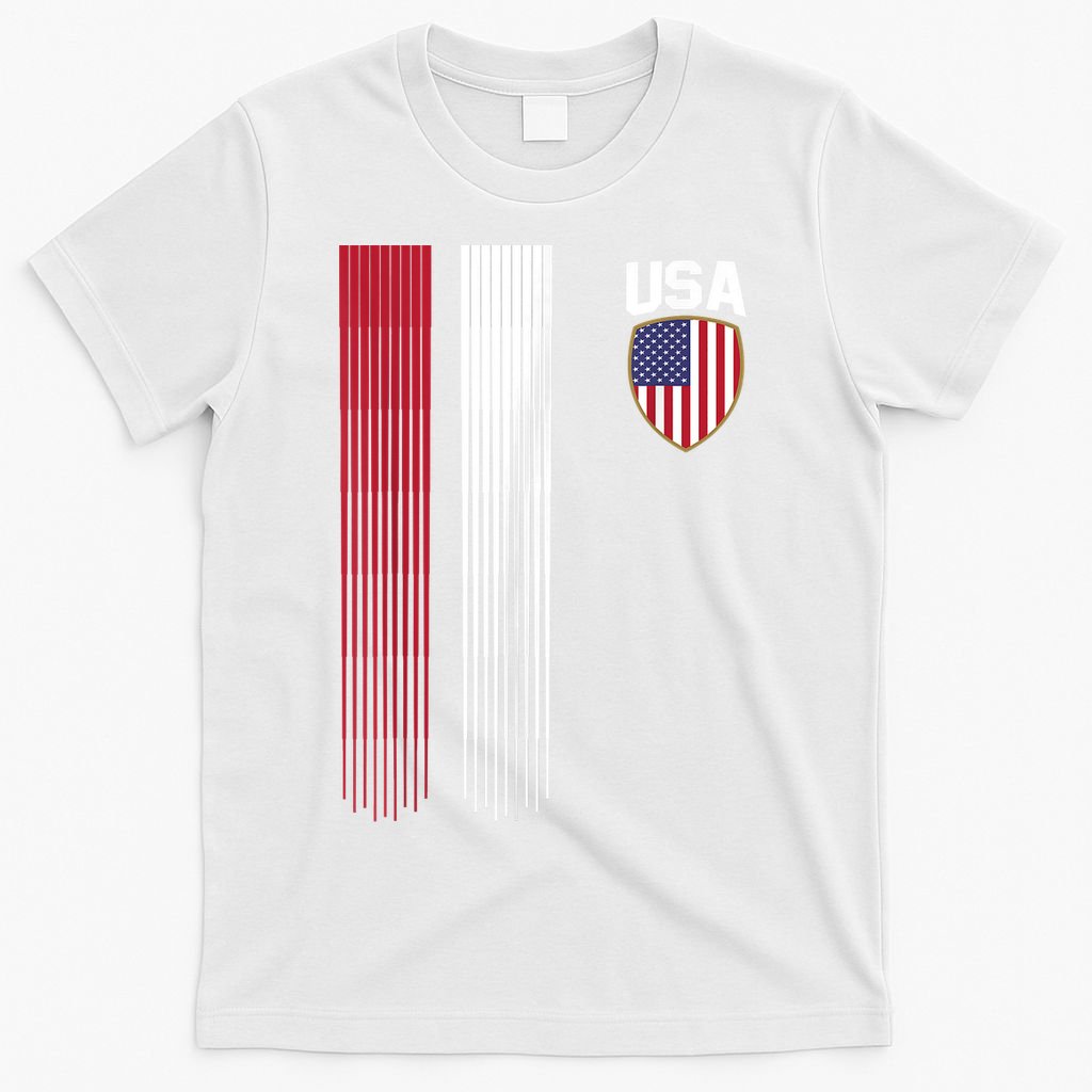 National America Flag USA American Football Fan Soccer Team T-Shirt