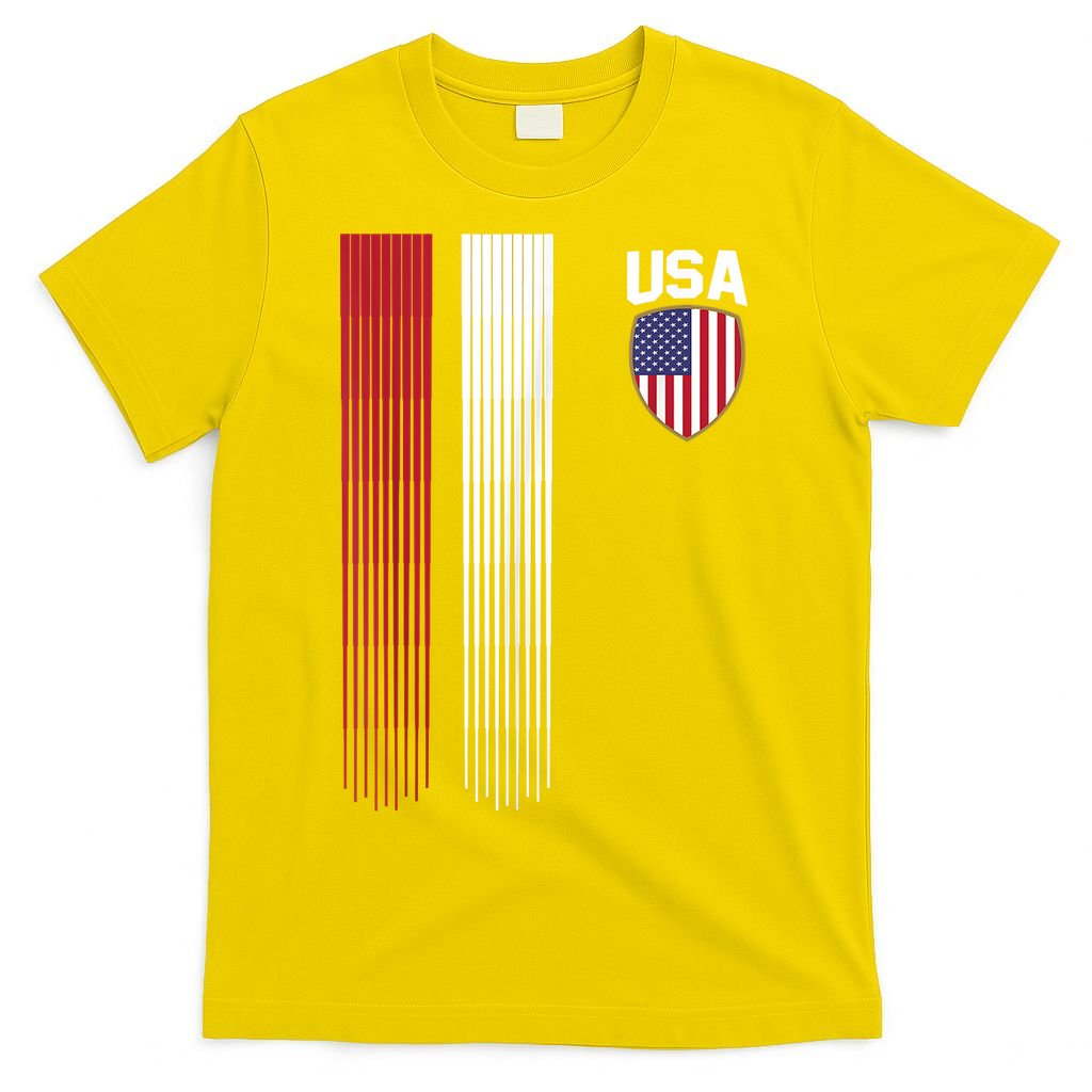 National America Flag USA American Football Fan Soccer Team T-Shirt