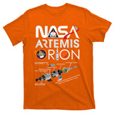 Nasa Artemis Orion Space Launch System SLS Schematics T-Shirt