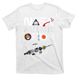 Nasa Artemis Orion Space Launch System SLS Schematics T-Shirt