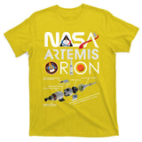 Nasa Artemis Orion Space Launch System SLS Schematics T-Shirt