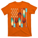 Native American Flag Feathers and Arrows T-Shirt