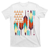 Native American Flag Feathers and Arrows T-Shirt