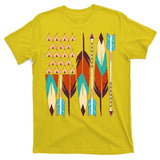 Native American Flag Feathers and Arrows T-Shirt