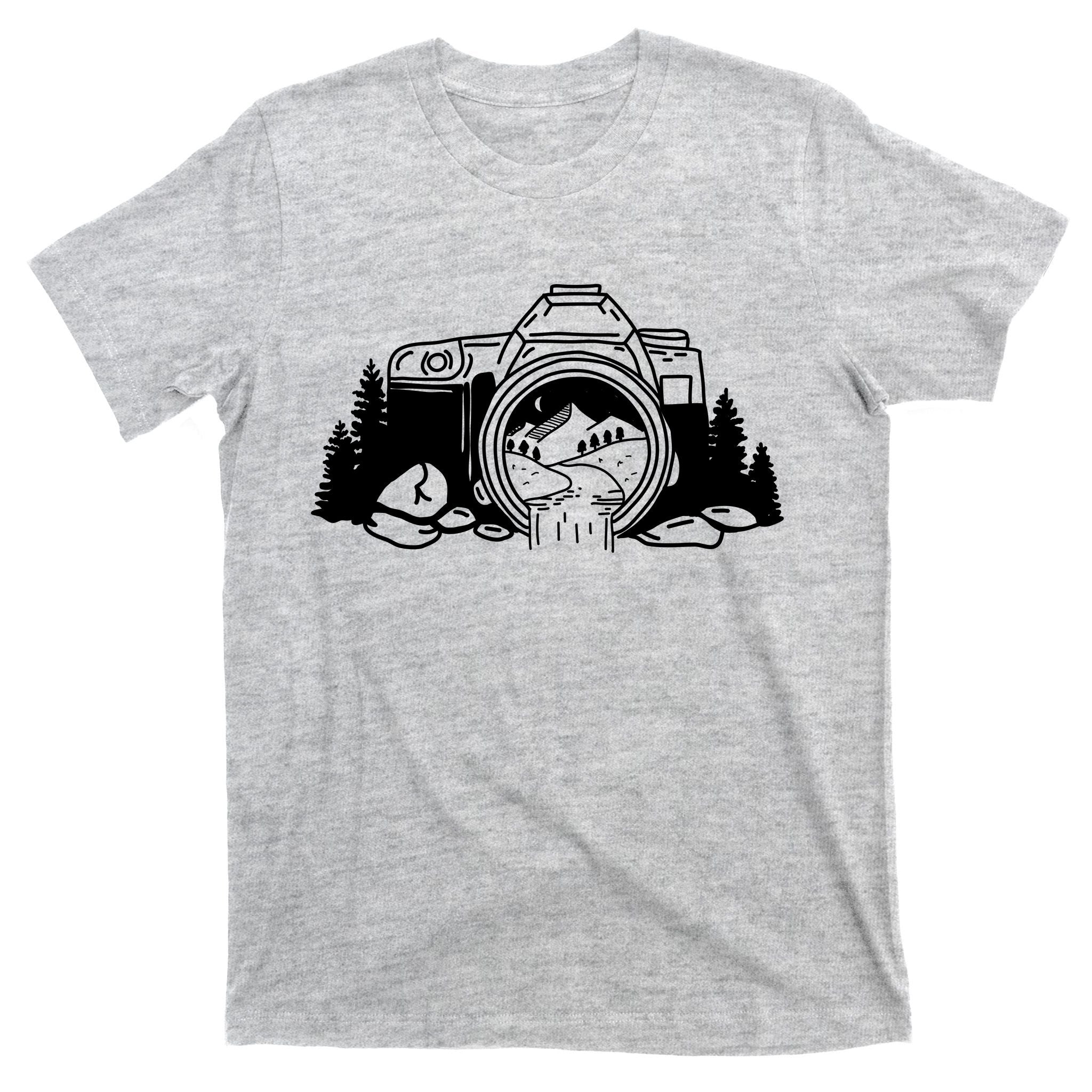 Nature Camera Waterfall T-Shirt