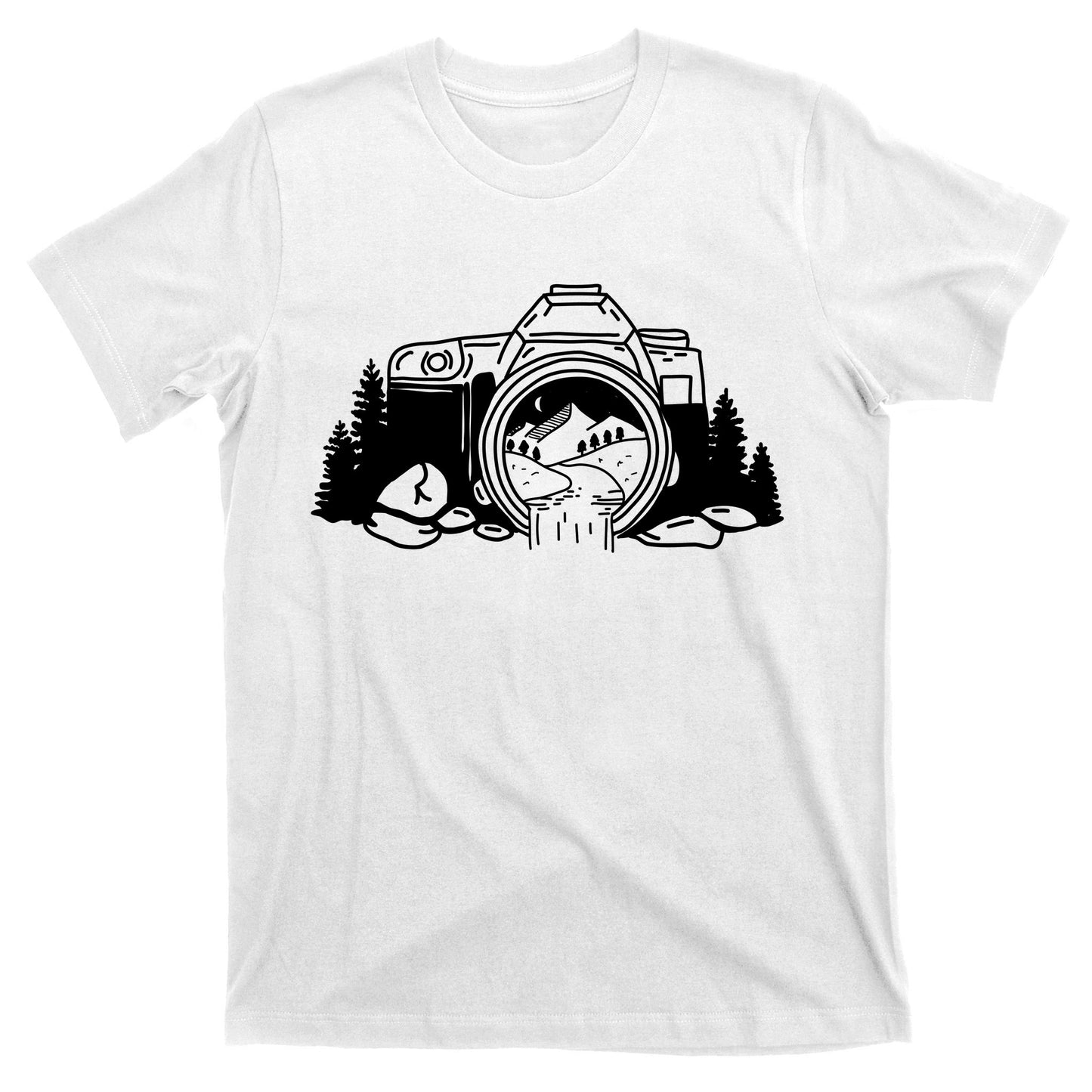 Nature Camera Waterfall T-Shirt