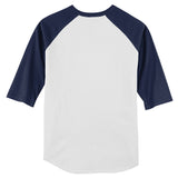 First Teach Then Beach I Am Earning A Summer Break Teacher Kids Colorblock Raglan Jersey