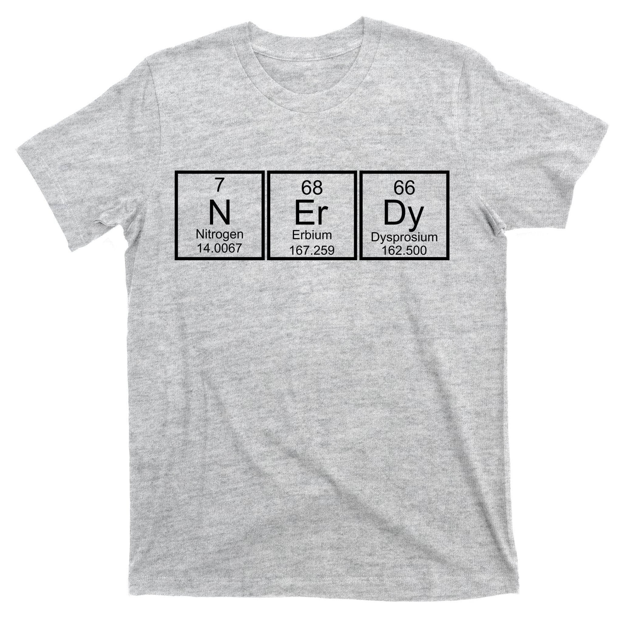 Nerdy Chemistry Periodic Table T-Shirt
