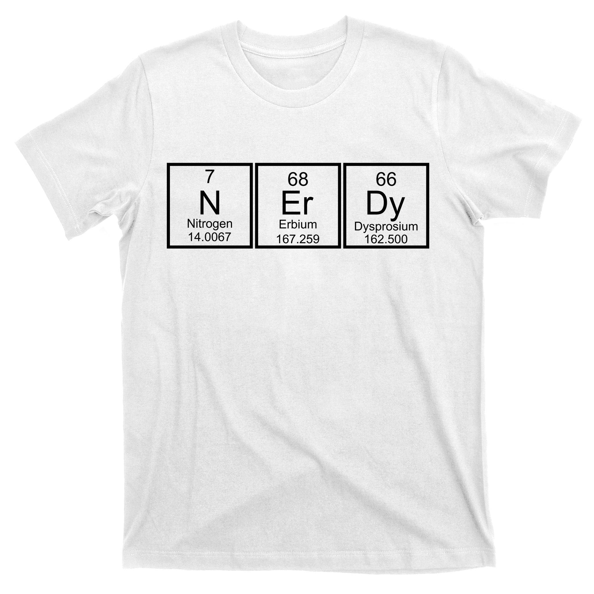 Nerdy Chemistry Periodic Table T-Shirt