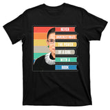 Never Underestimate A Girl With A Book RBG Tribute T-Shirt