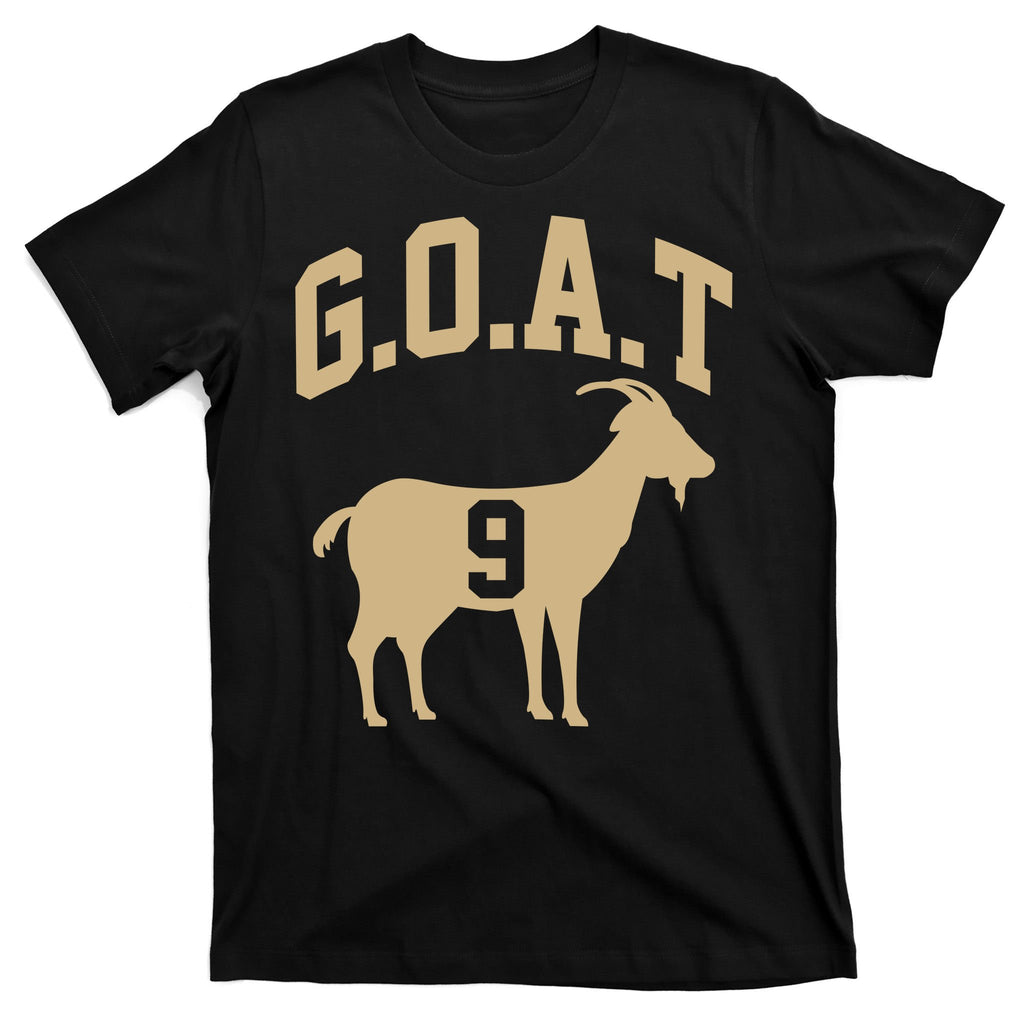 New Orleans Football No 9 GOAT T-Shirt