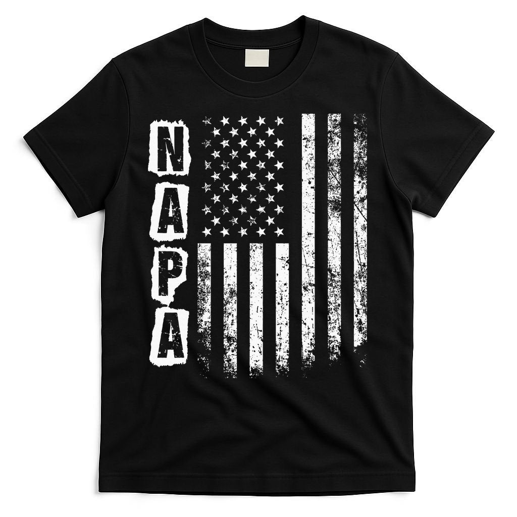 Napa FatherS Day American Flag 4th Of July T-Shirt