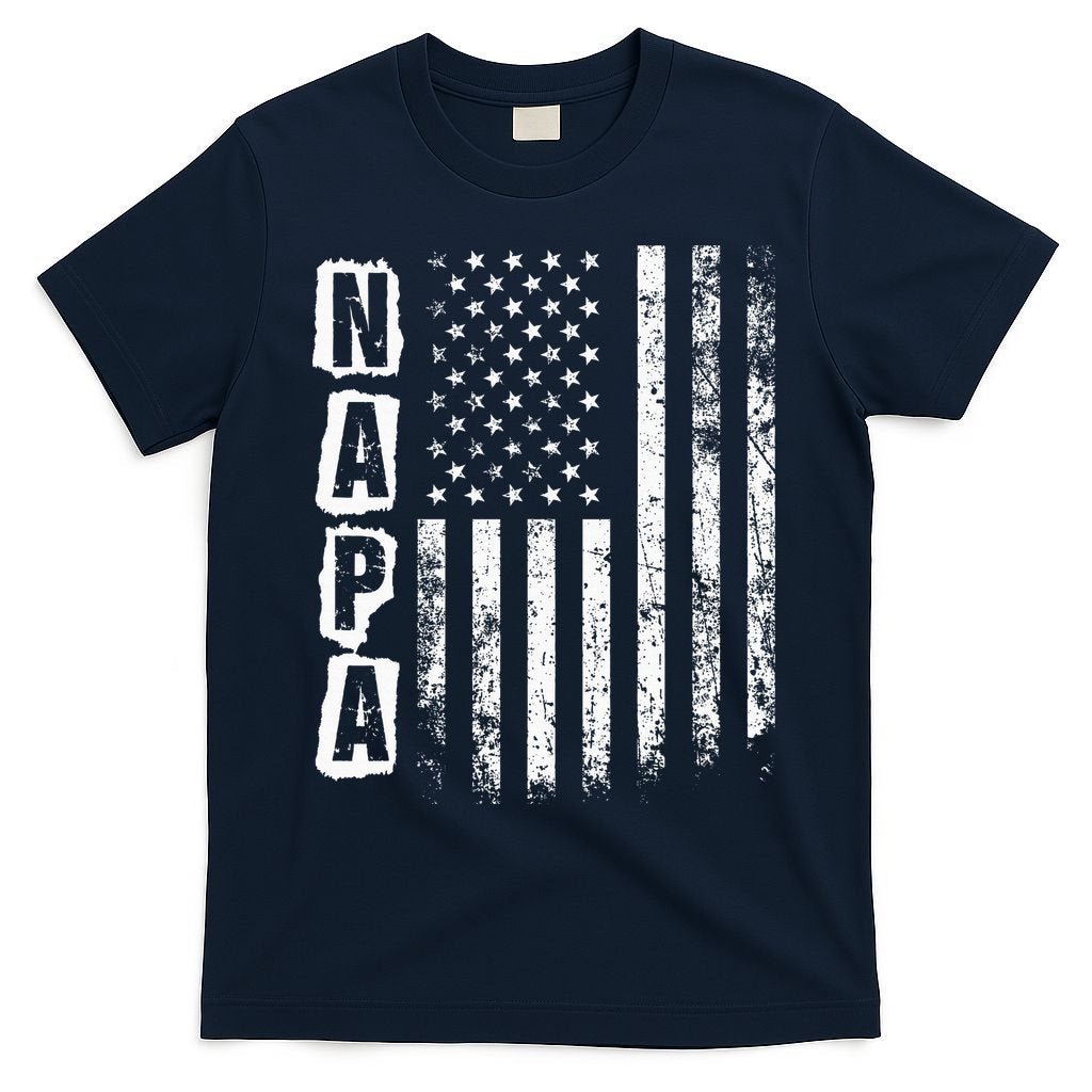 Napa FatherS Day American Flag 4th Of July T-Shirt