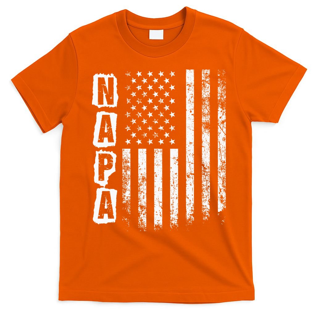 Napa FatherS Day American Flag 4th Of July T-Shirt