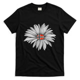 Norwegian Flag Daisy Trendy For Summer Cruise Norway Travel T-Shirt