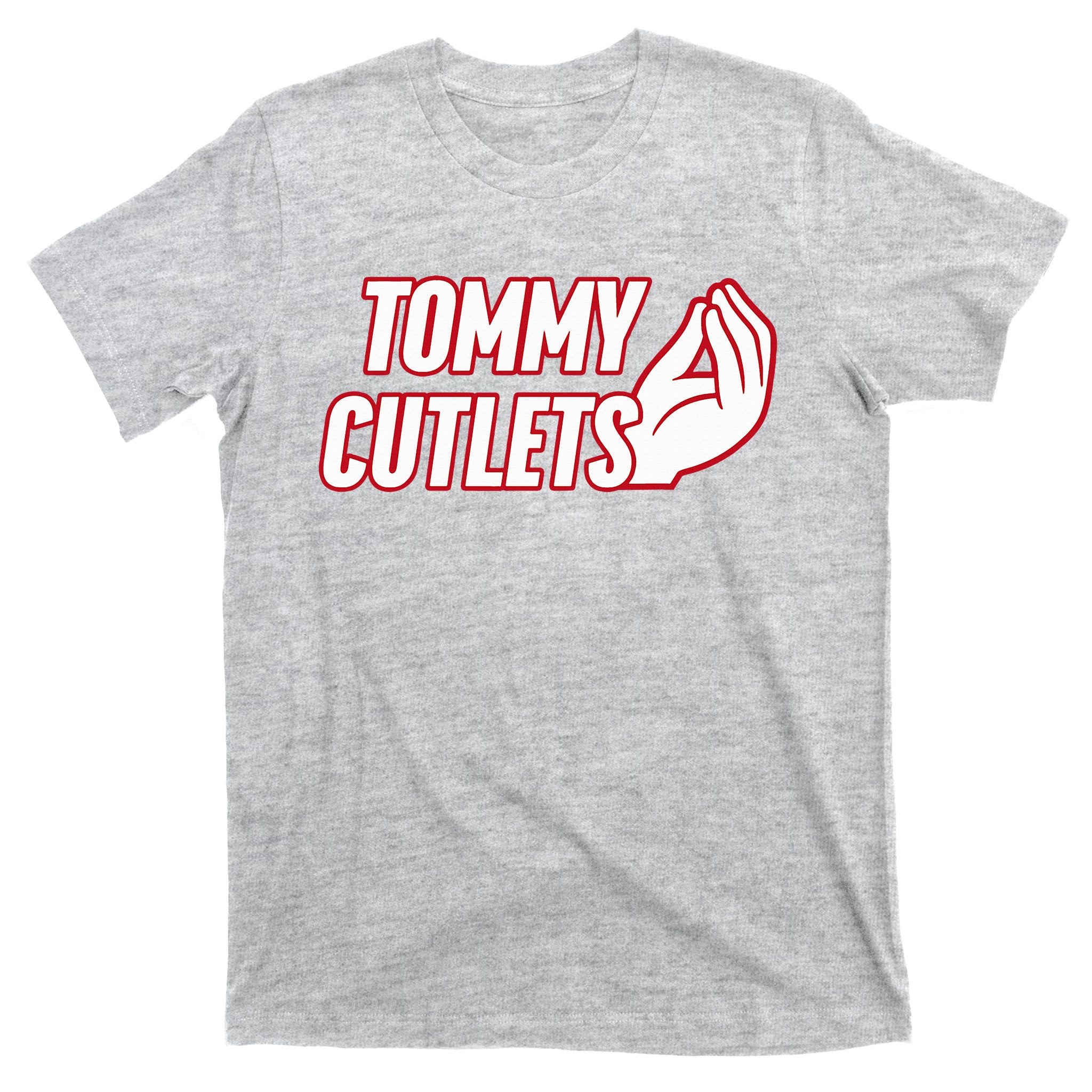 NY Italian Hand Gesture Tommy Cutlets Football Quarterback  T-Shirt