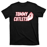 NY Italian Hand Gesture Tommy Cutlets Football Quarterback  T-Shirt