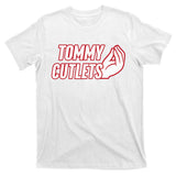 NY Italian Hand Gesture Tommy Cutlets Football Quarterback  T-Shirt