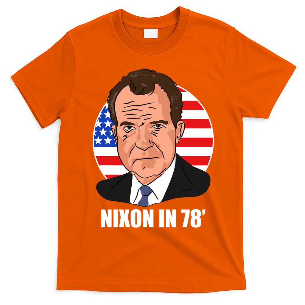 Nixon In 78' President USA Flag T-Shirt
