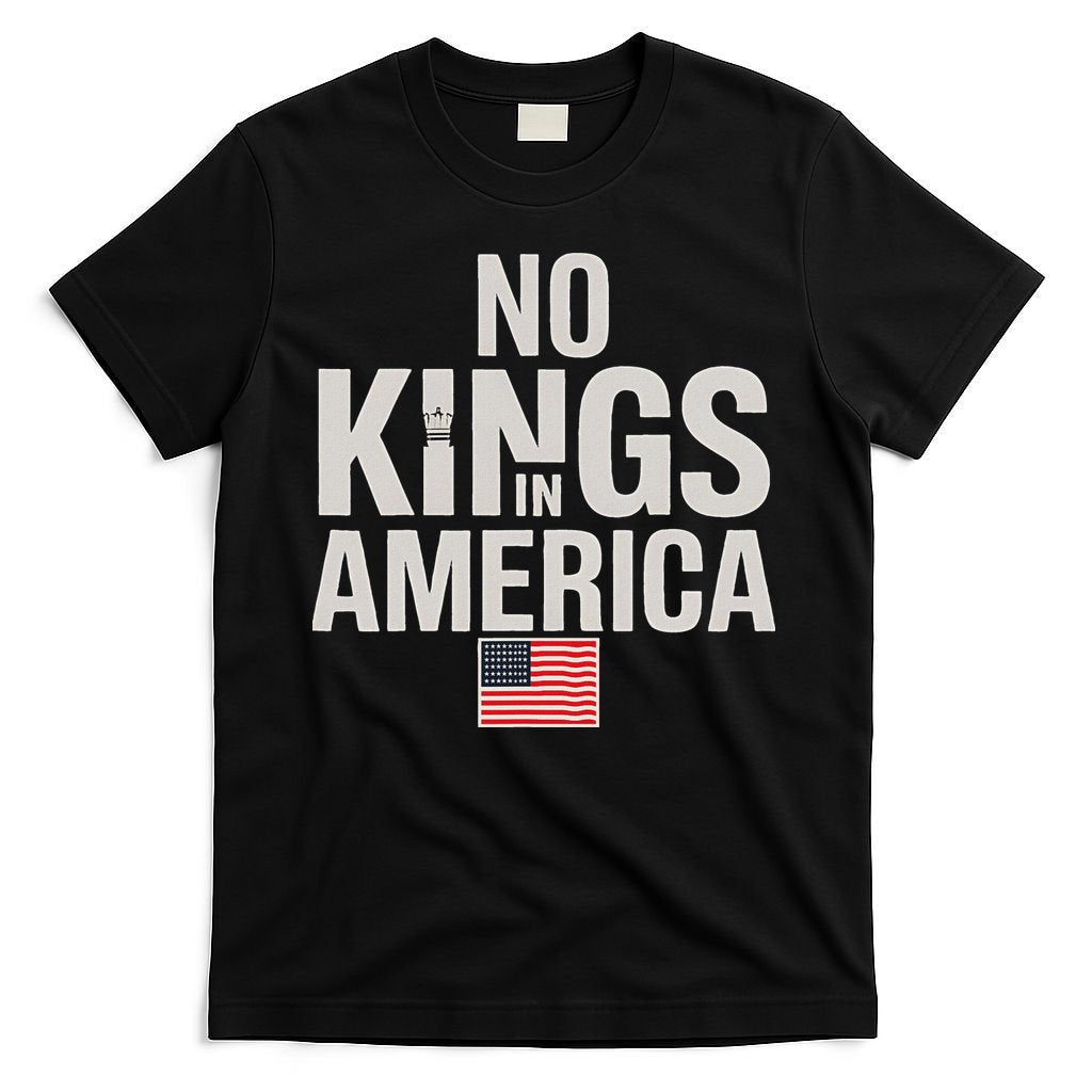 No Kings In America Democracy Anti Trump America No King T-Shirt