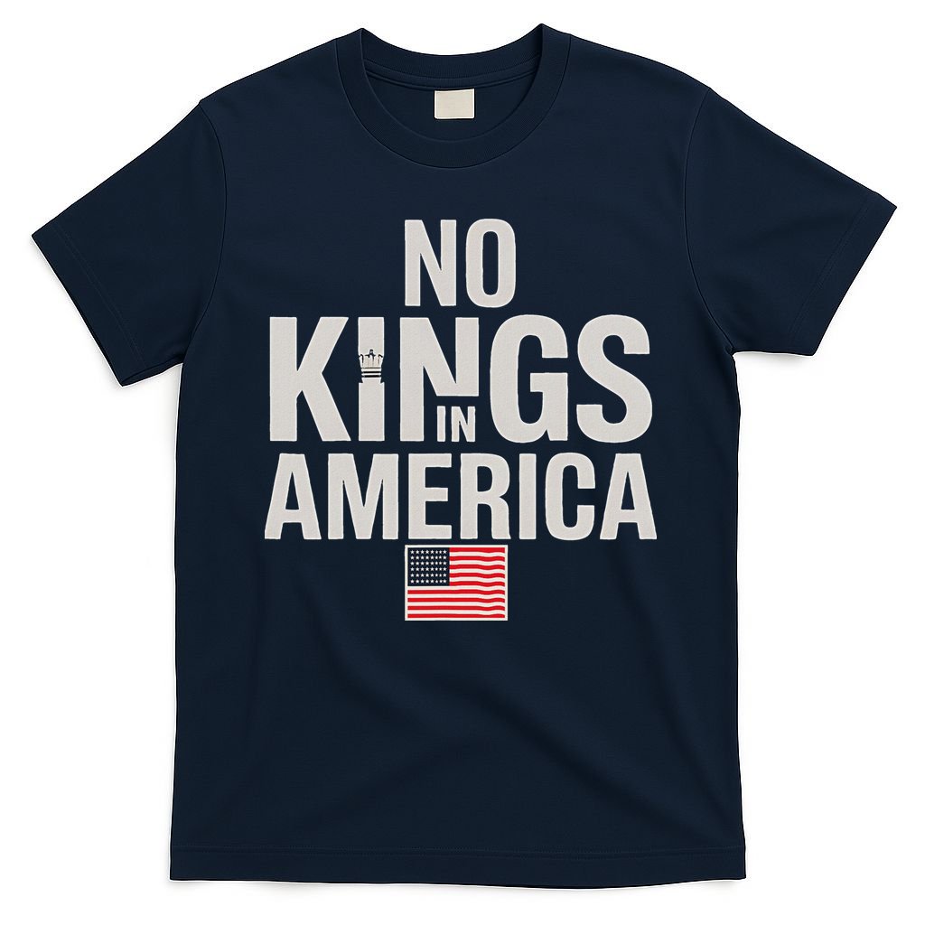 No Kings In America Democracy Anti Trump America No King T-Shirt
