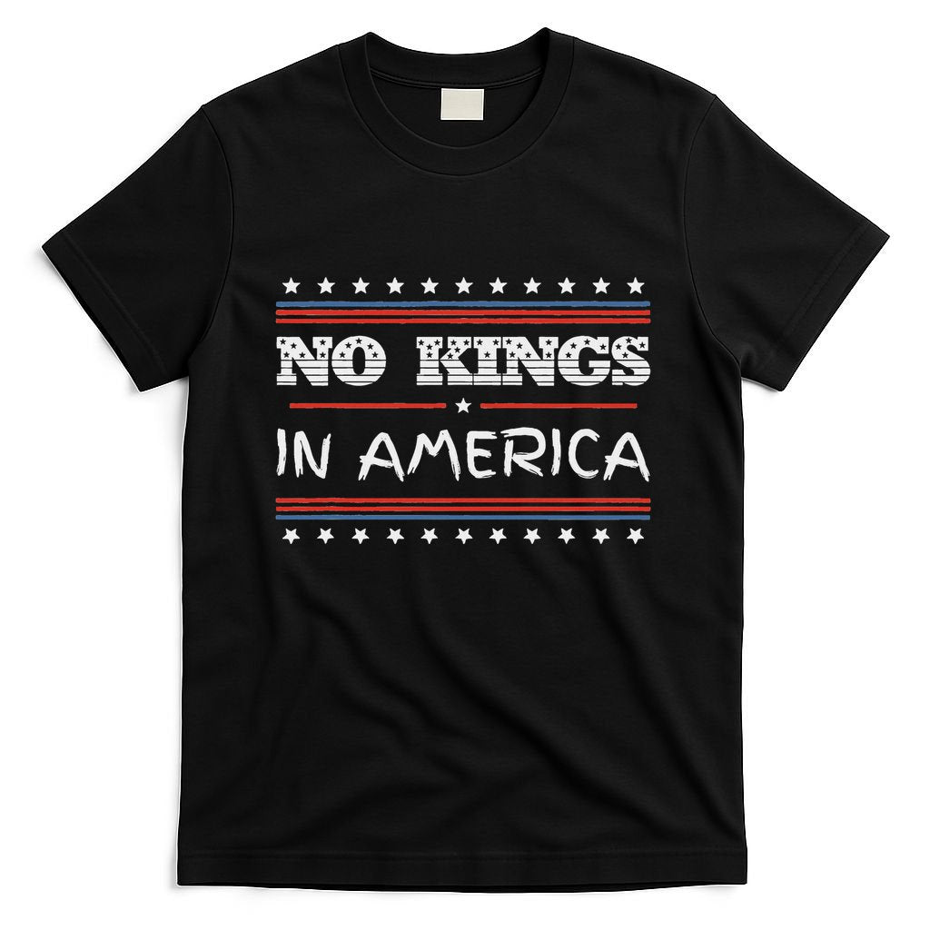 No Kings In America Save Democracy I Dissent Anti Trump Flag T-Shirt