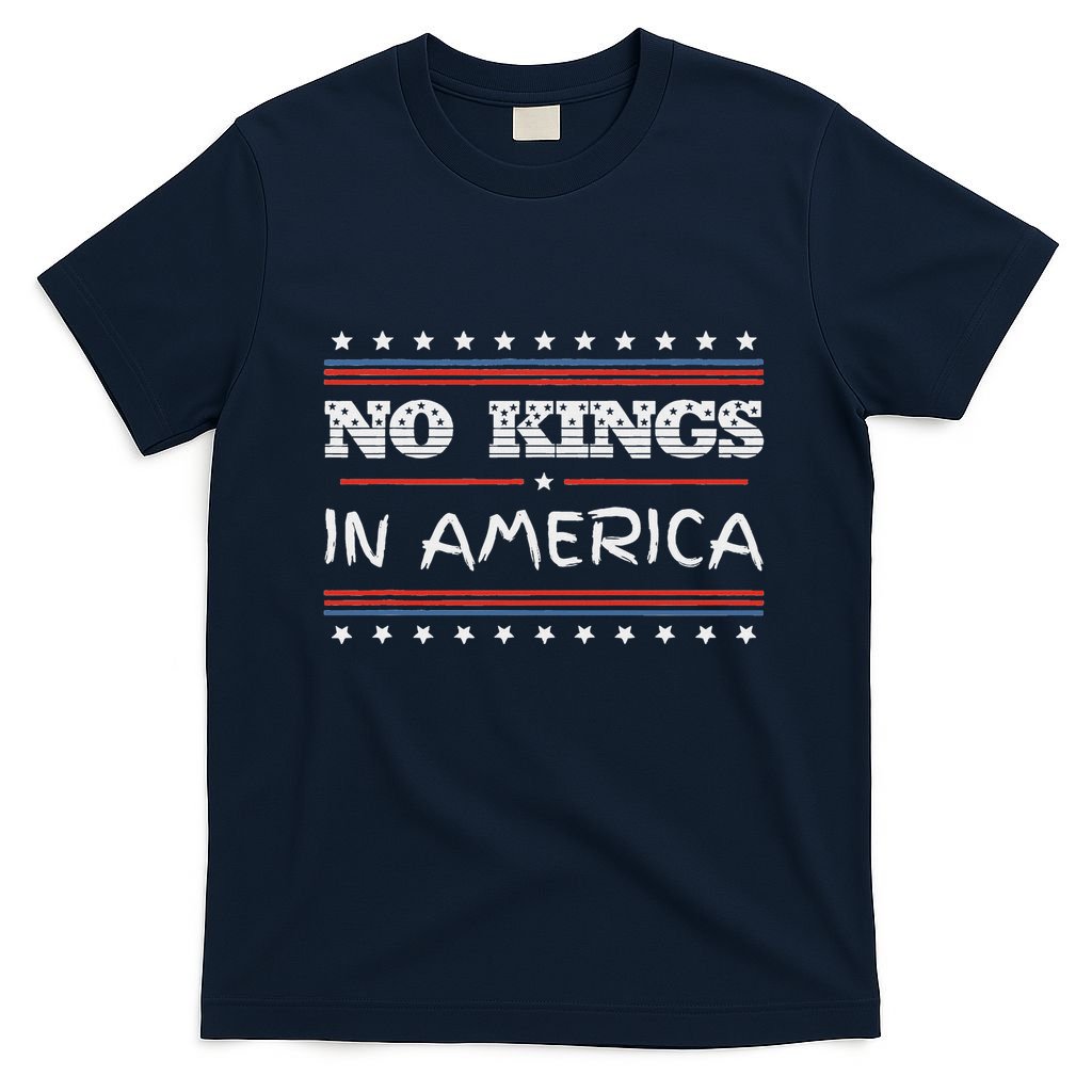 No Kings In America Save Democracy I Dissent Anti Trump Flag T-Shirt