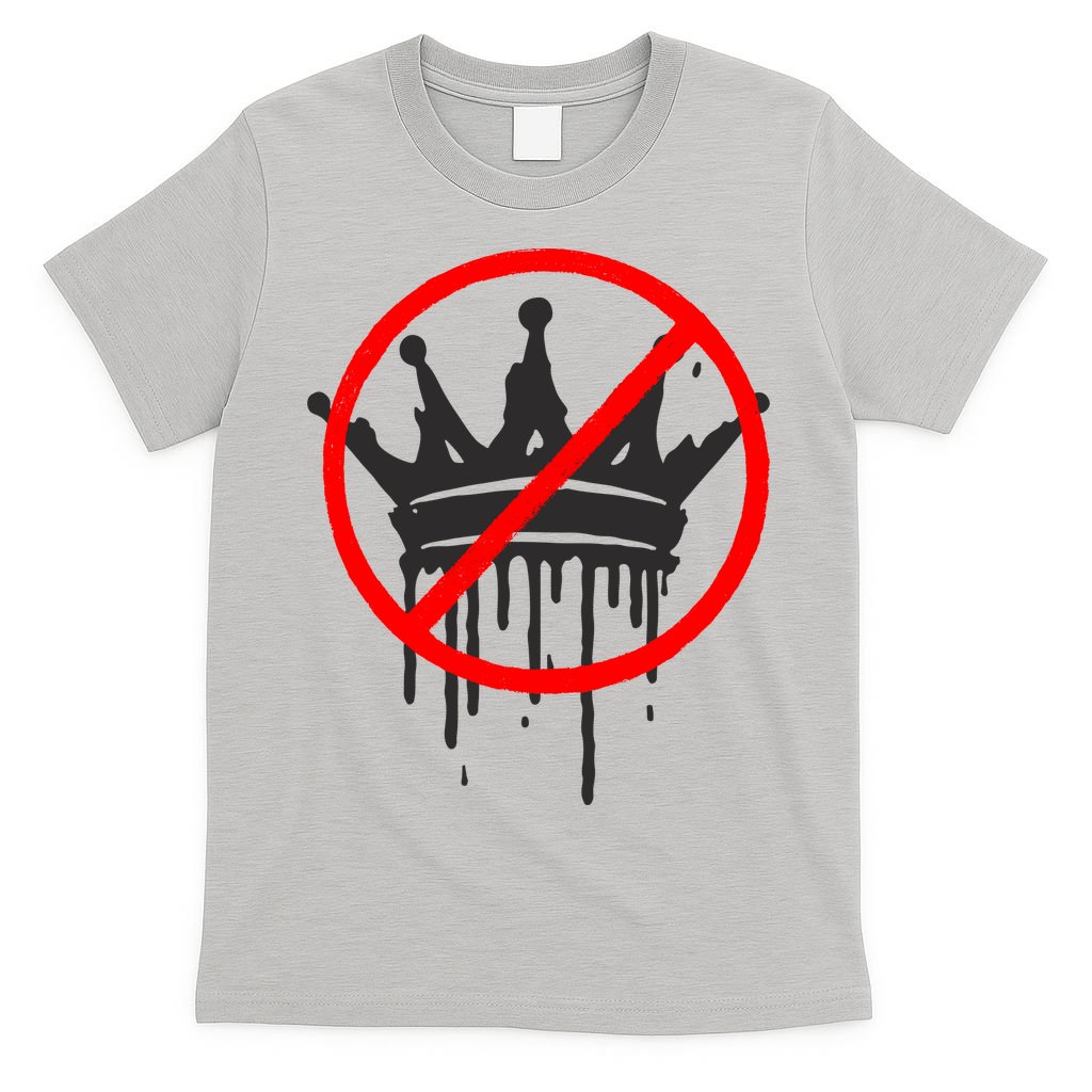 No Kings In America Pro Democracy Anti Monarchy Oligarchy T-Shirt