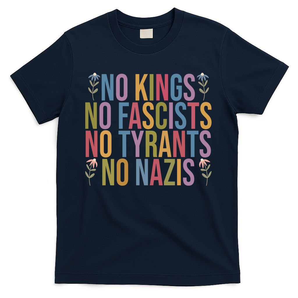No Kings In America No Fascists We The People Political T-Shirt
