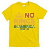 No Kings In America Vintage Democracy  T-Shirt