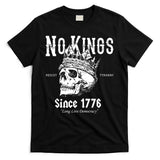 No Kings Since 1776 Skull Resist Long Live Democracy T-Shirt